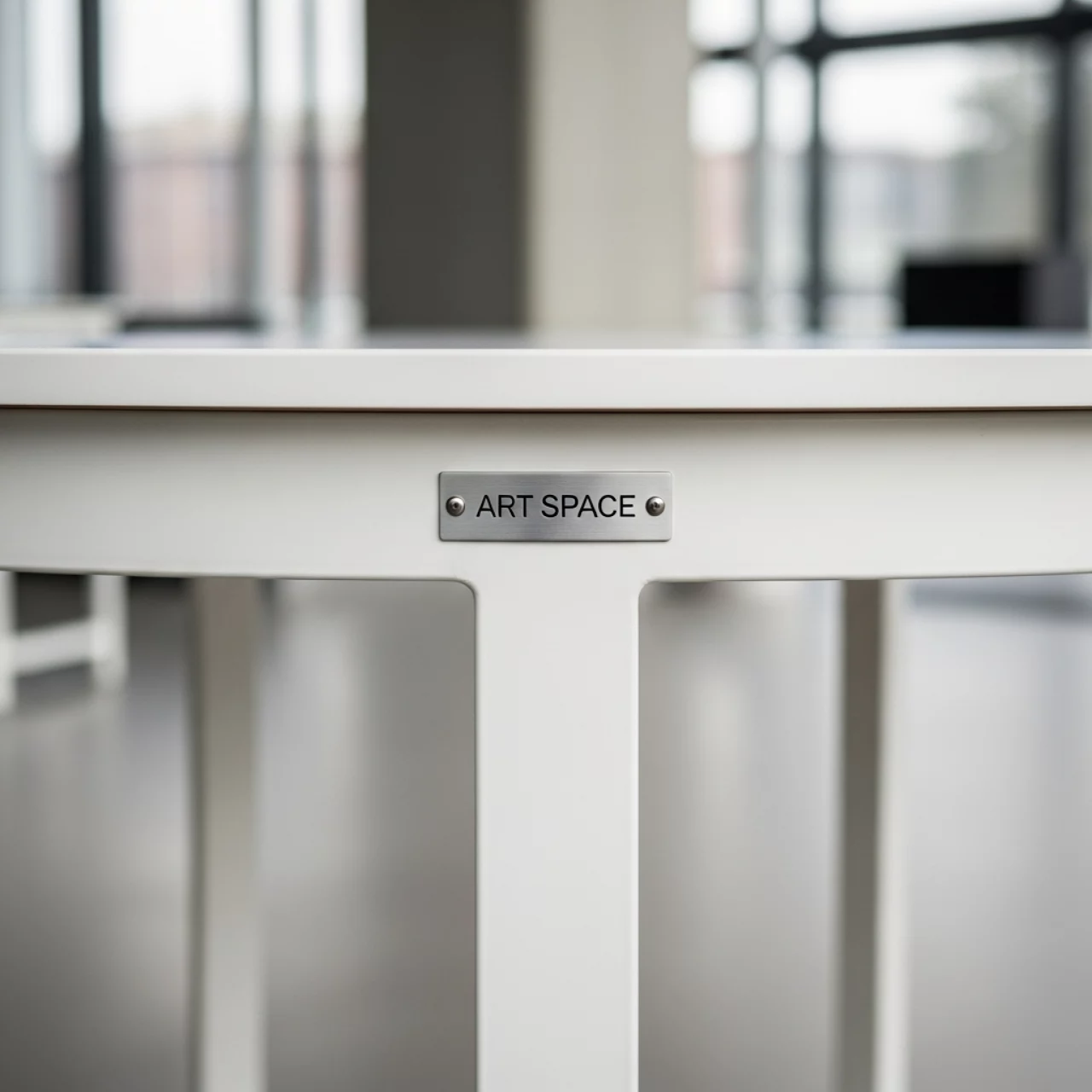 Аренда Стол Лидер 9 D 80 см белый белый каркас в Gamma Sirius — ART SPACE