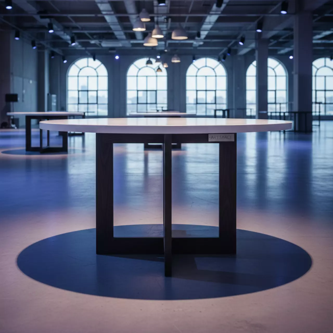 Аренда Стол Лидер 9 D 80 венге белый в Керлинговом центре «Ледяной куб» — ART SPACE