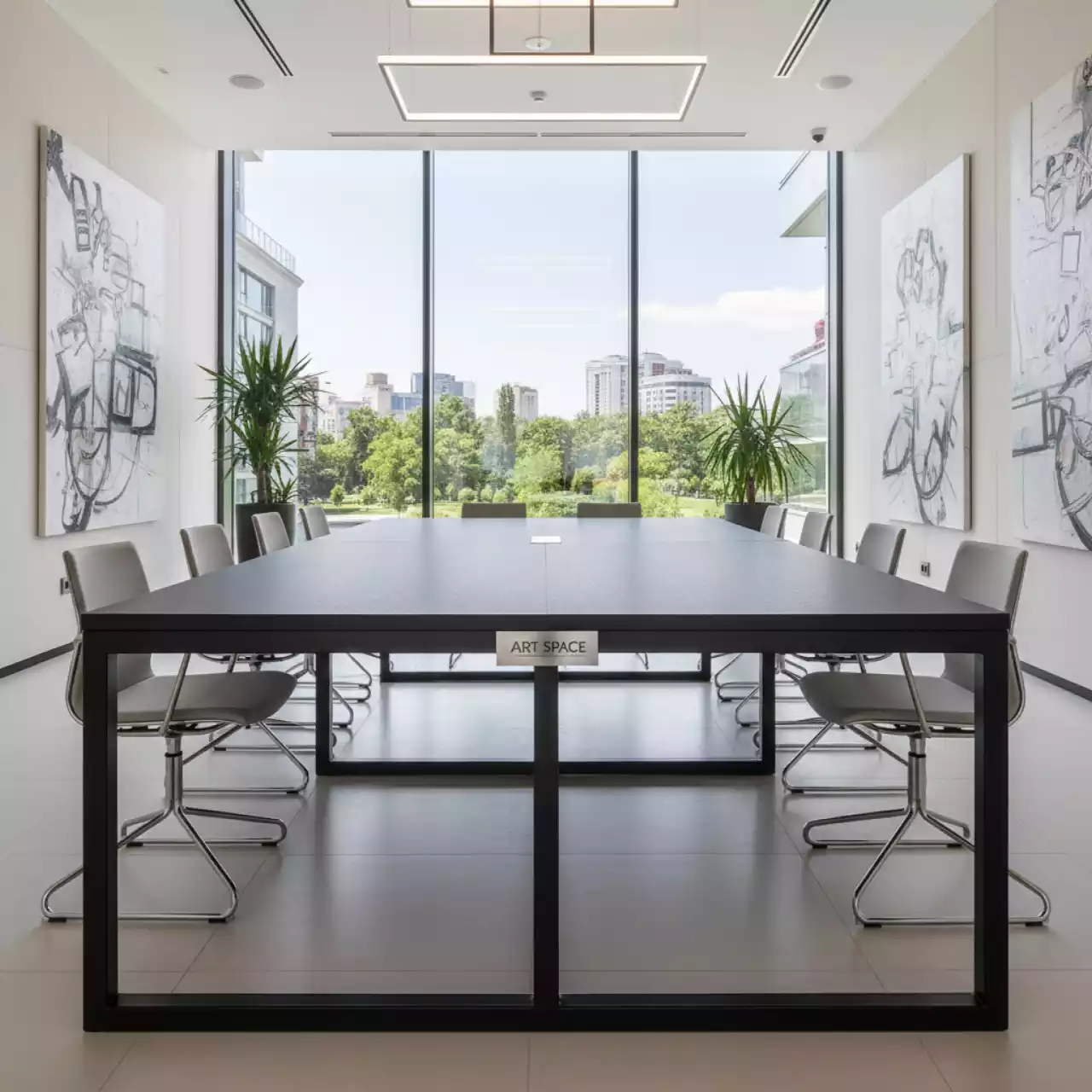 Аренда Стол Лофт 117 ЛДСП EGGER черный графит черный каркас в City Park Hotel Sochi — ART SPACE