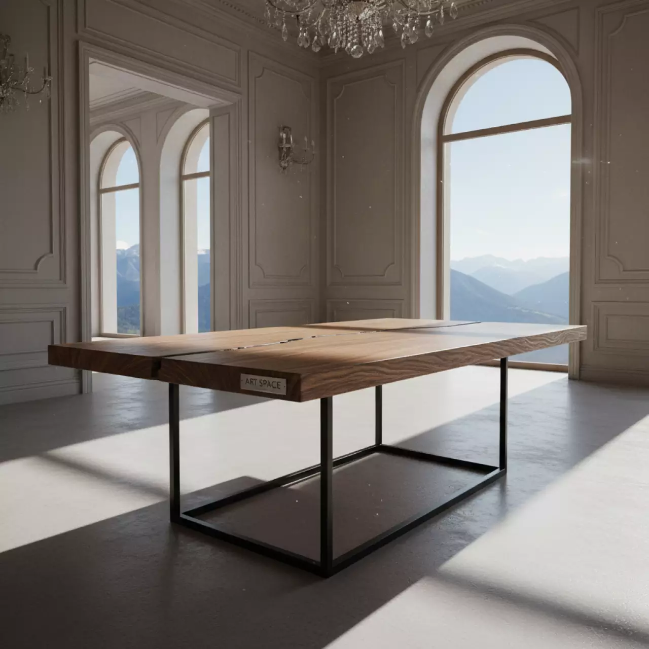 Аренда Стол Лофт 69 ЛДСП Дуб Галифакс табак в Sochi Marriott Krasnaya Polyana — ART SPACE