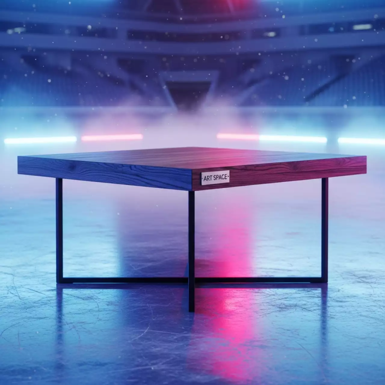 Аренда Стол лофт квадратный в ледовой арене «Шайба» — ART SPACE