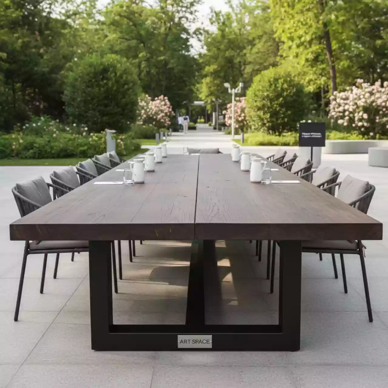 Аренда Стол Loft темный 1,2х2,5 м в парке «Ривьера» — ART SPACE