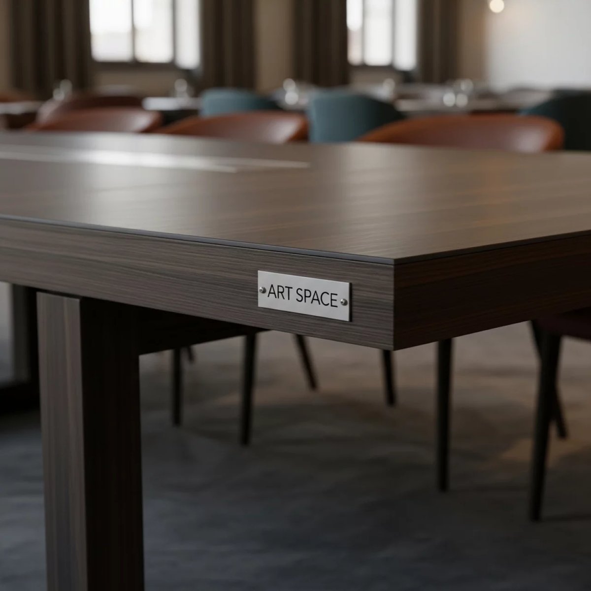 Аренда Стол MAR CH T001 коричневый серый в ресторане «Сыроварня» — ART SPACE