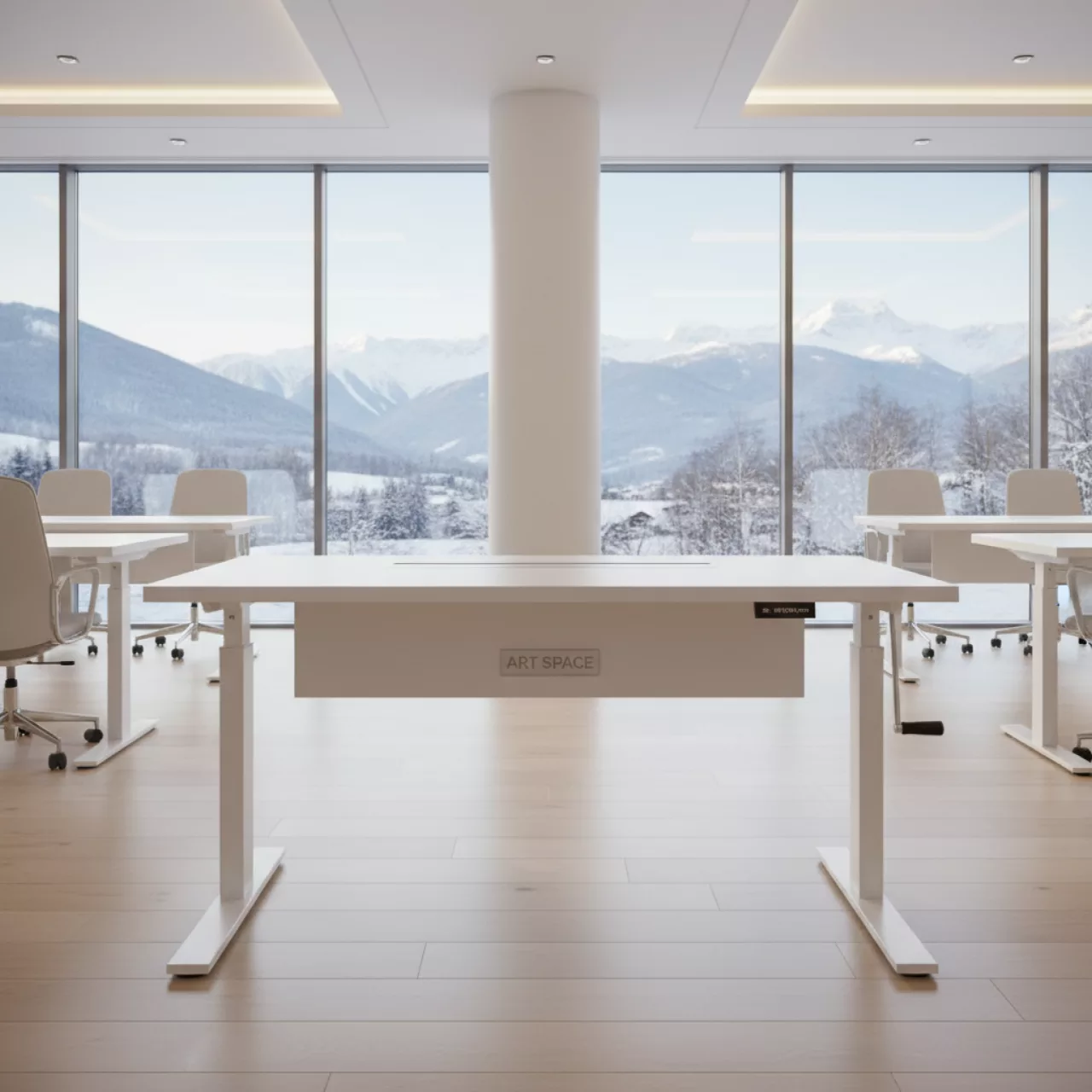 Аренда Стол механический LA M1 белый в Mercure Сочи Центр — ART SPACE