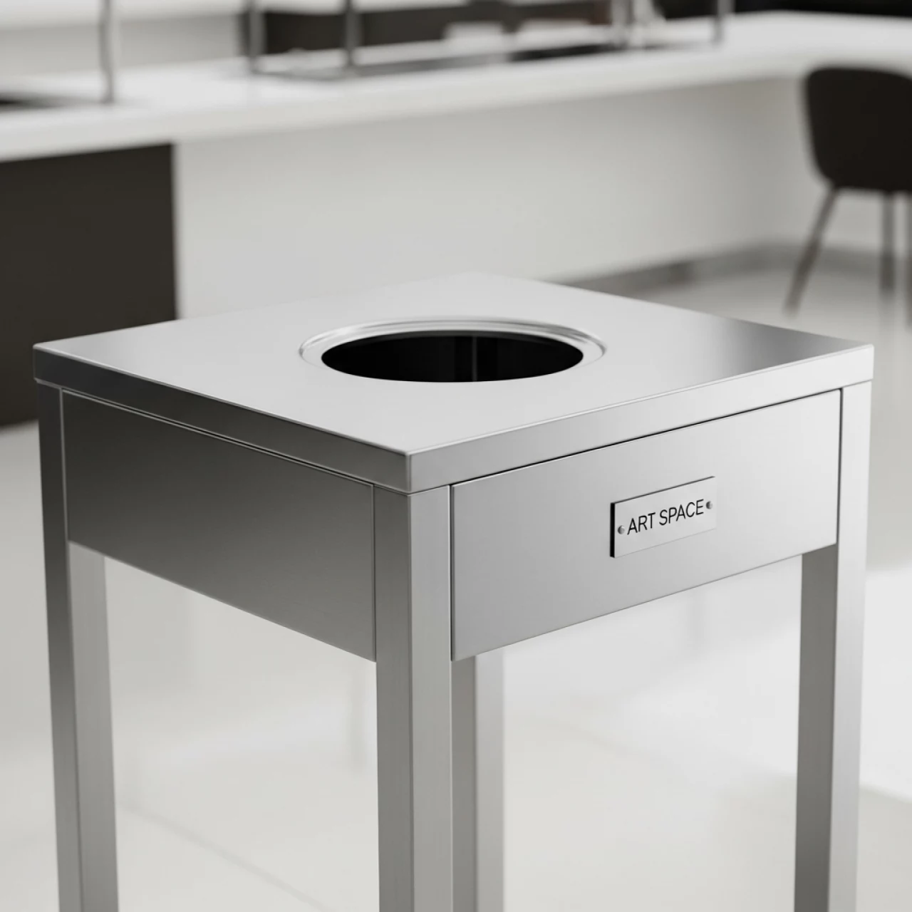 Аренда Стол металлический для сбора отходов 700x700x850 мм в Stella di Mosca — ART SPACE