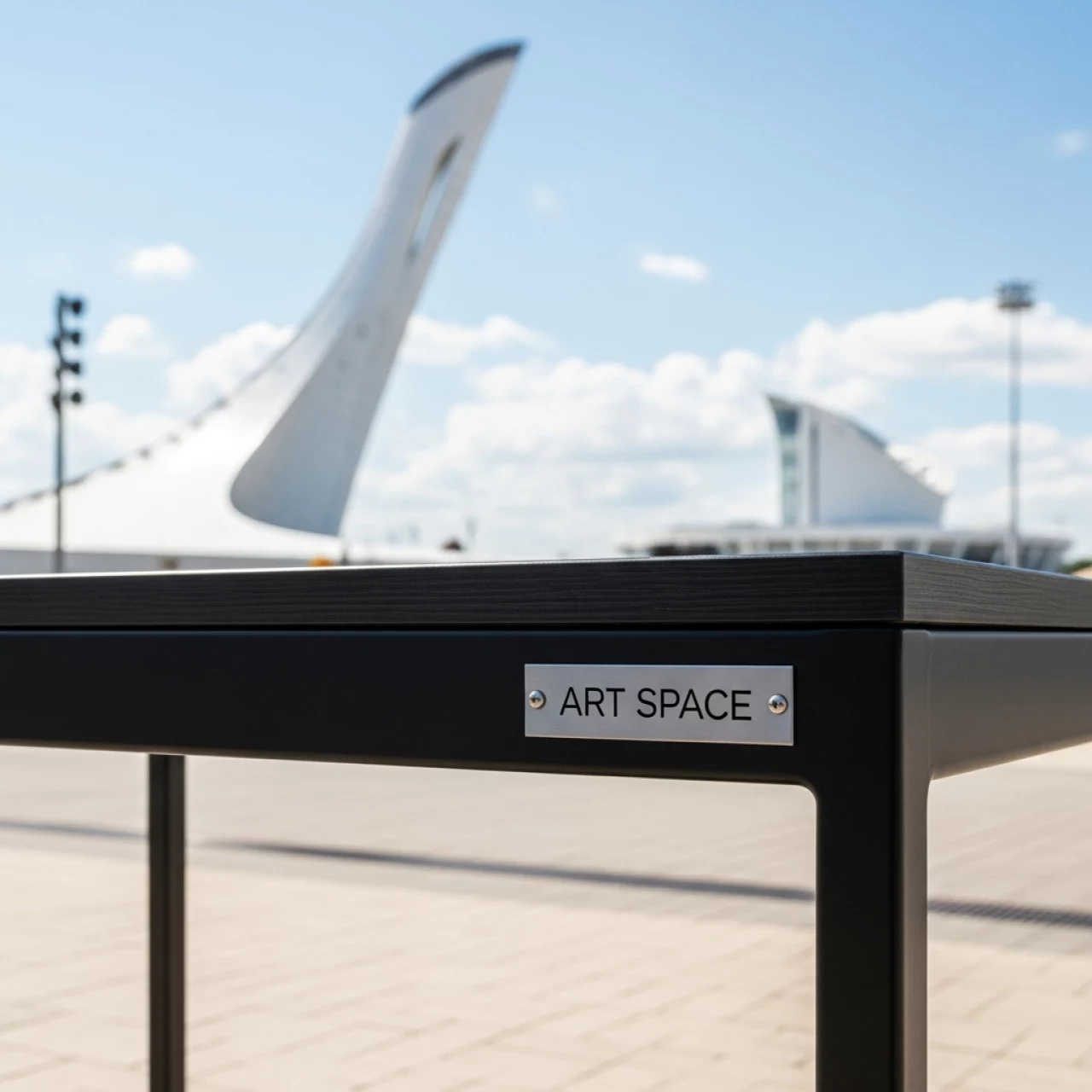 Аренда Стол металлический Fabbrico на арене «Фишт» — ART SPACE