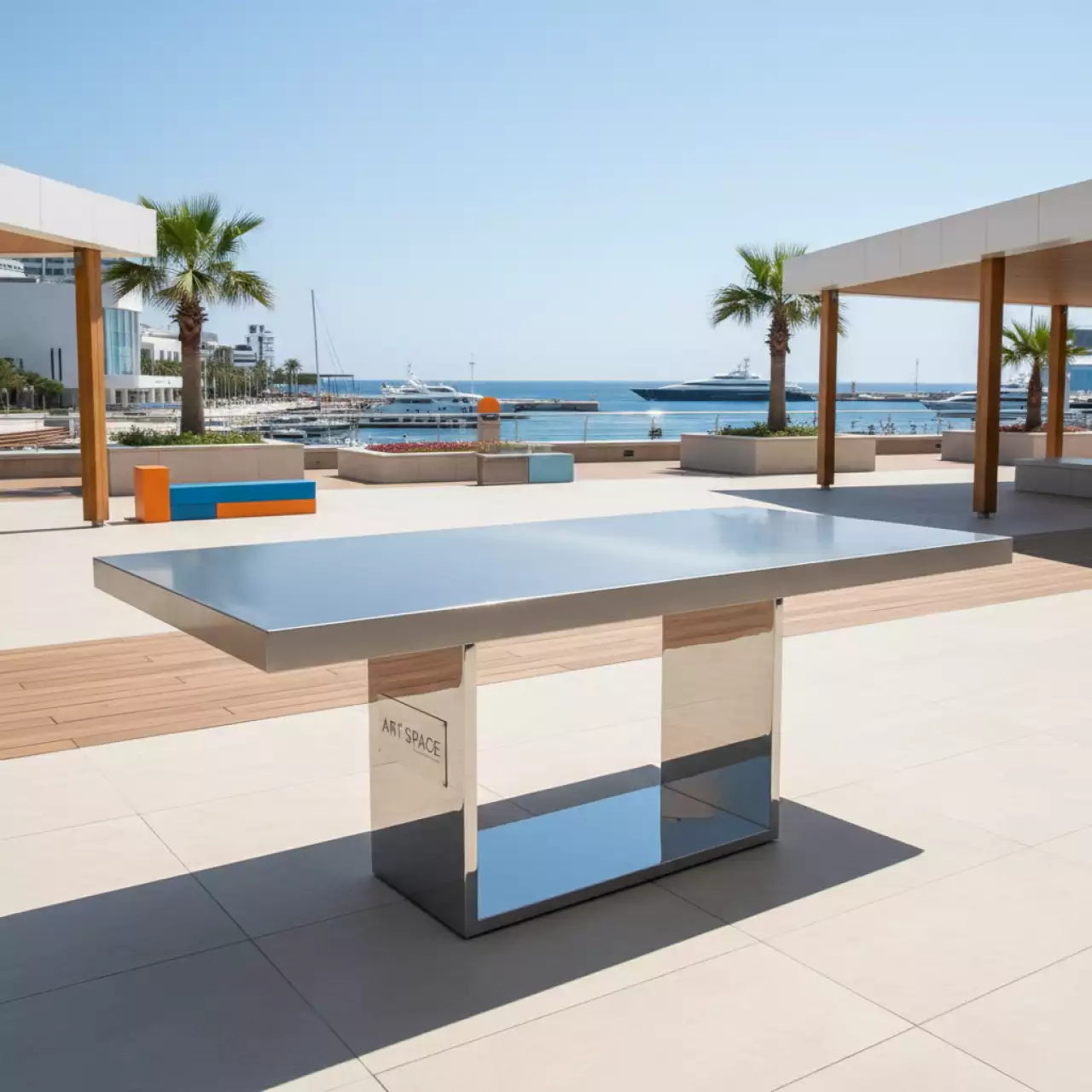 Аренда Стол металлический Морпорт Сочи — ART SPACE