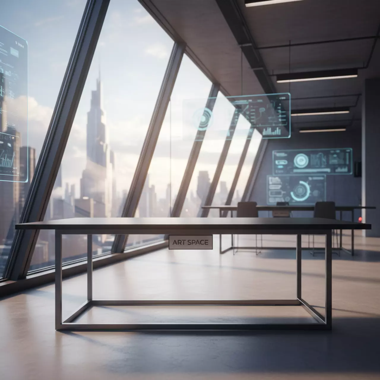 Аренда Стол Mid black черный в Alpha Sirius — ART SPACE