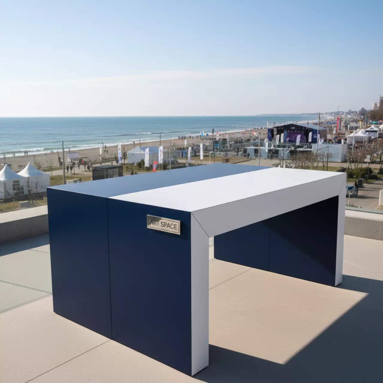 Аренда Стол Mid blue & white на Имеретинской набережной — ART SPACE