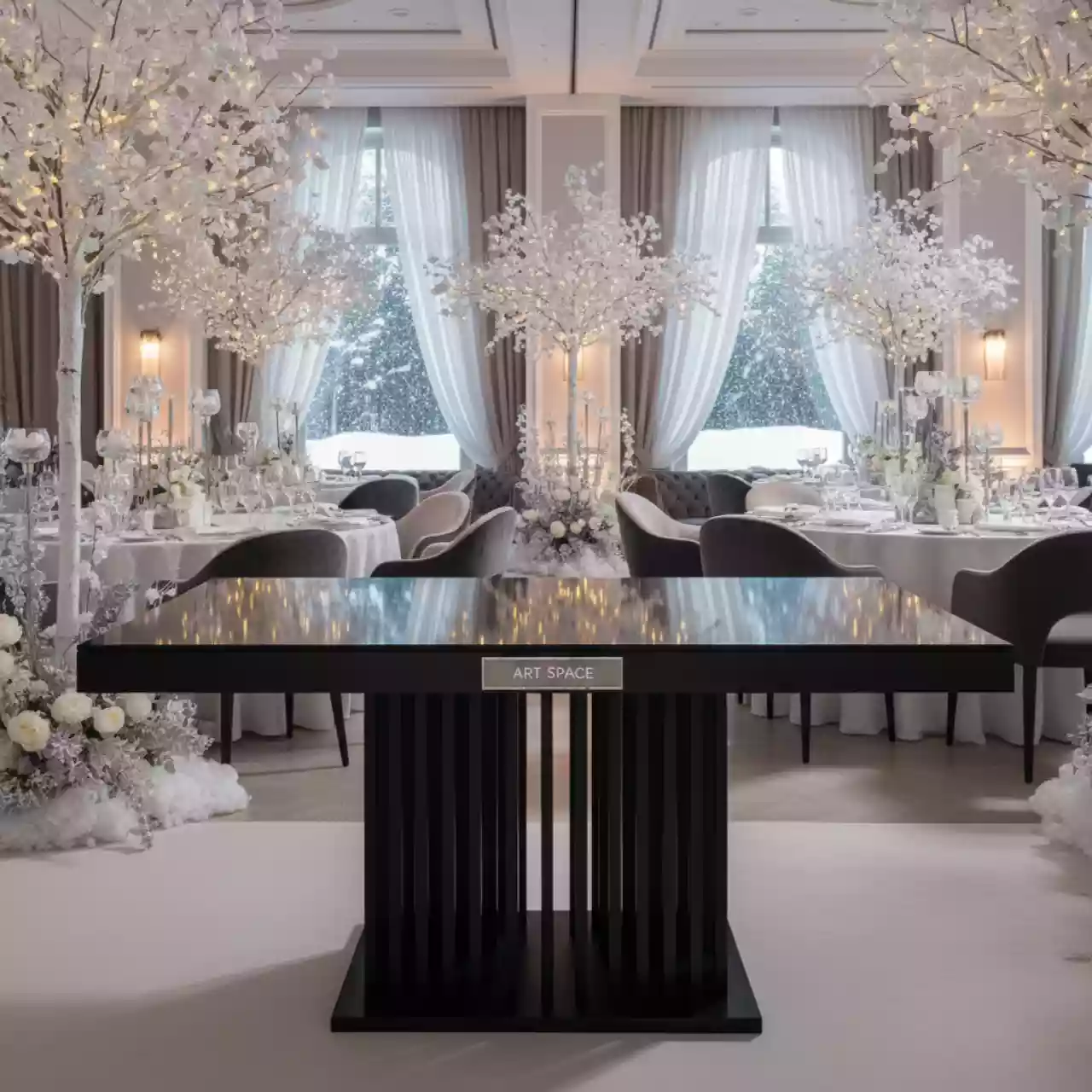 Аренда Стол Милан 190 см Пруток эбен в Rodina Grand Hotel & SPA — ART SPACE