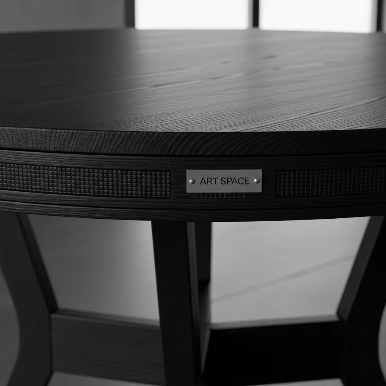 Аренда Стол Милан круглый Лента эбен диаметр 140 см на курорте «Газпром» (Альпика) — ART SPACE