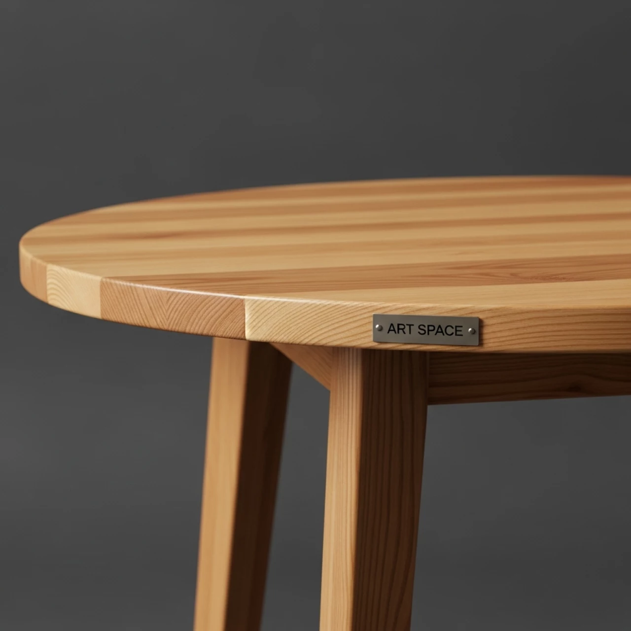 Аренда Стол Милан круглый Лента лиственница диаметр 100 см в ресторане «Магеллан» — ART SPACE