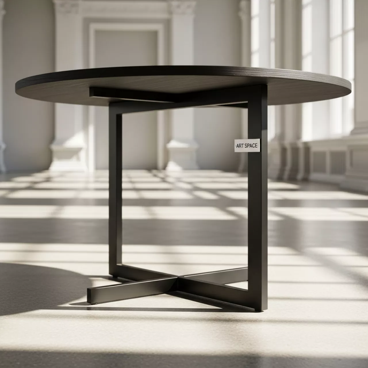 Аренда Стол Милан круглый Полукруглый С профиль эбен диаметр 70 см в санатории «Металлург» — ART SPACE