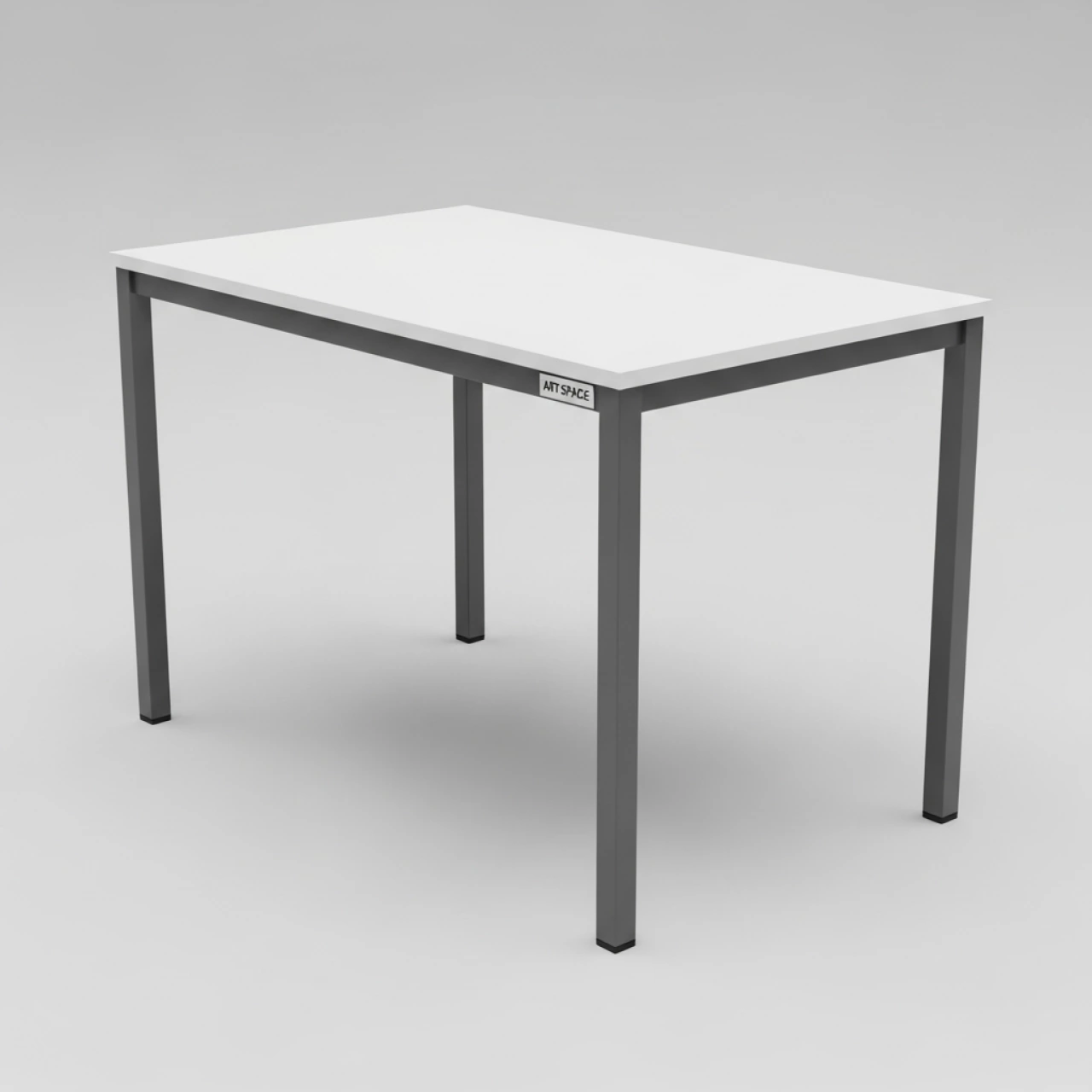 Аренда Стол мобильный складной белый антрацит 22 мм 120х70 см на Медальной площади — ART SPACE