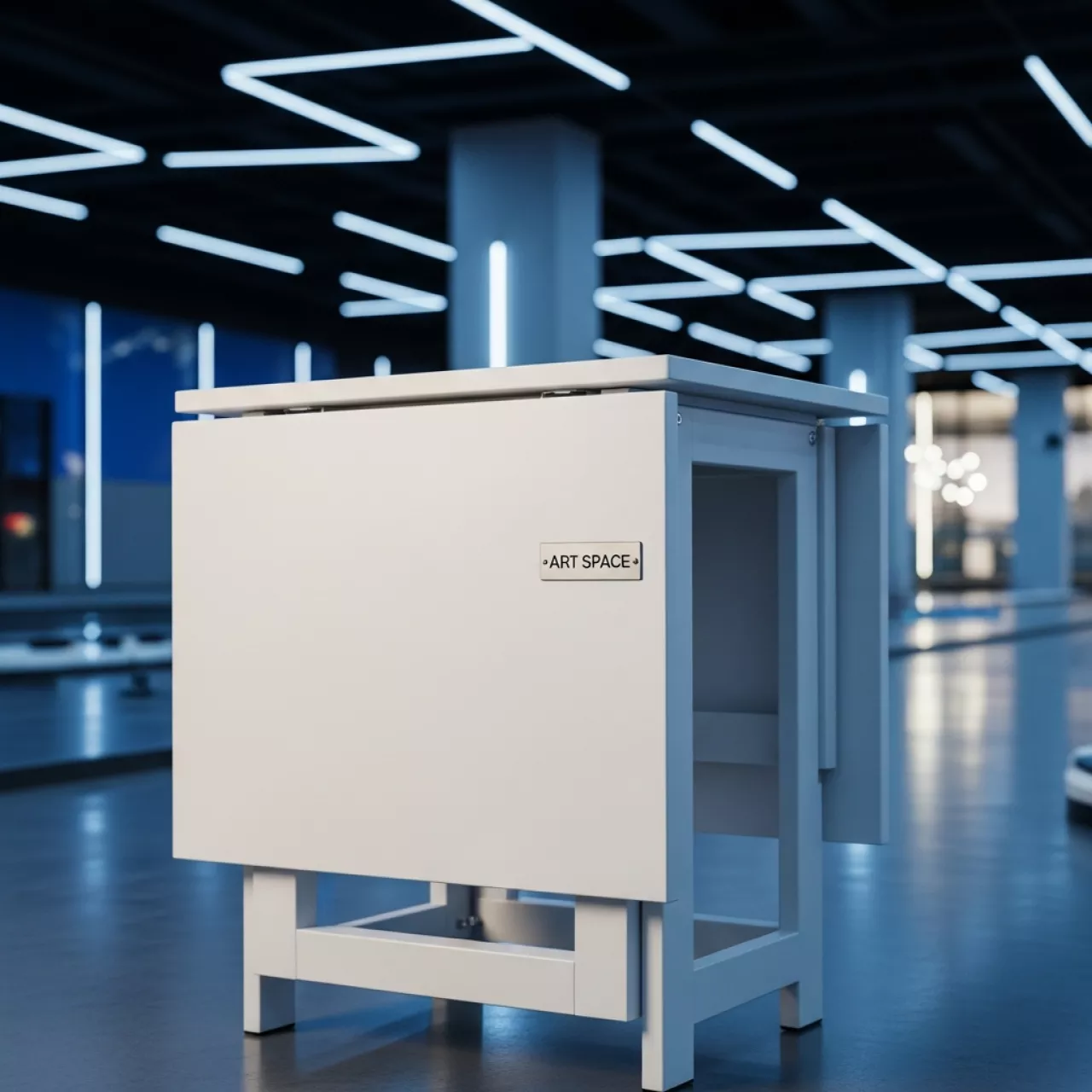 Аренда Стол мобильный складной белый антрацит 25 мм 160х70 в Керлинговом центре «Ледяной куб» — ART SPACE