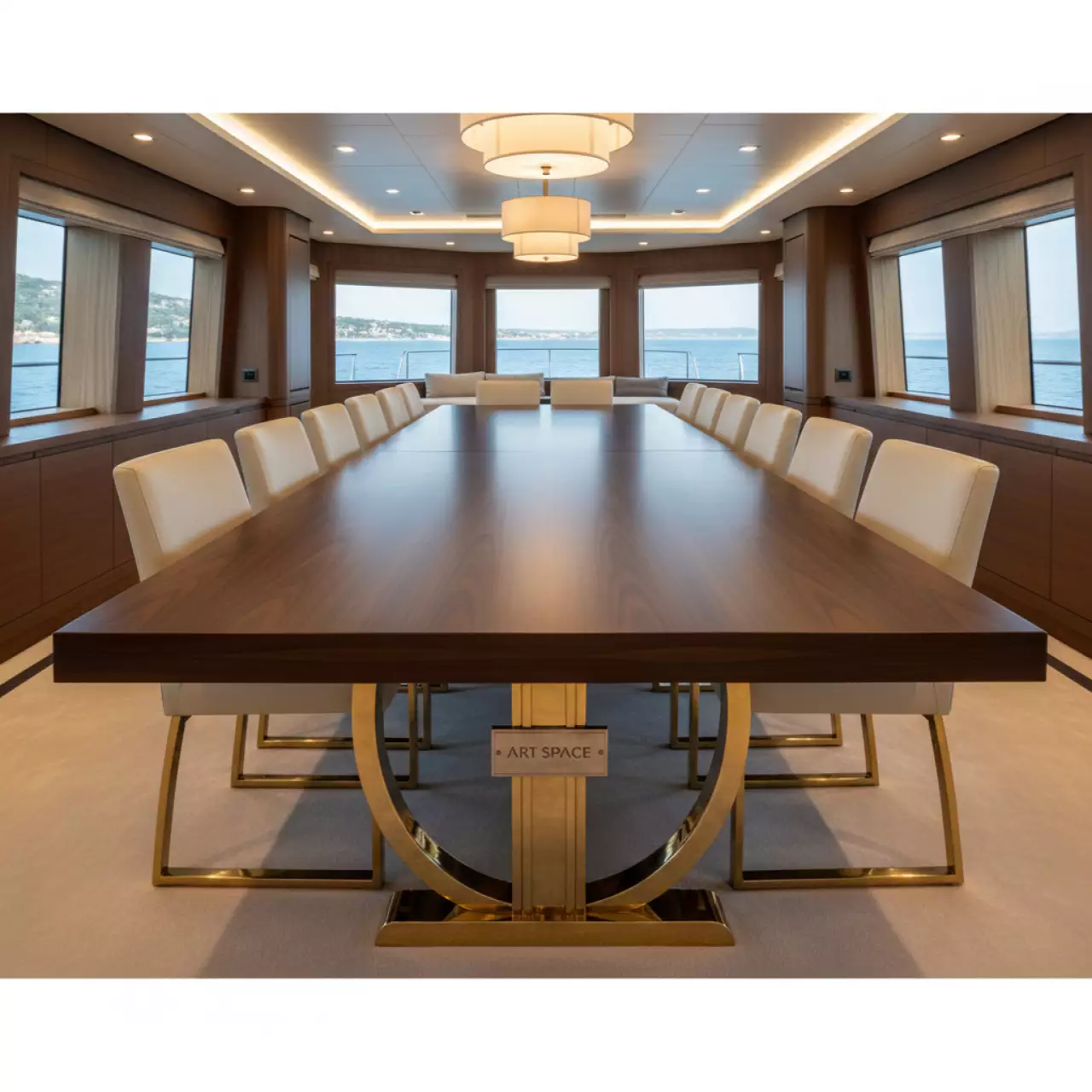 Аренда Стол Молли венге на VIP теплоходе (Морпорт Сочи) — ART SPACE