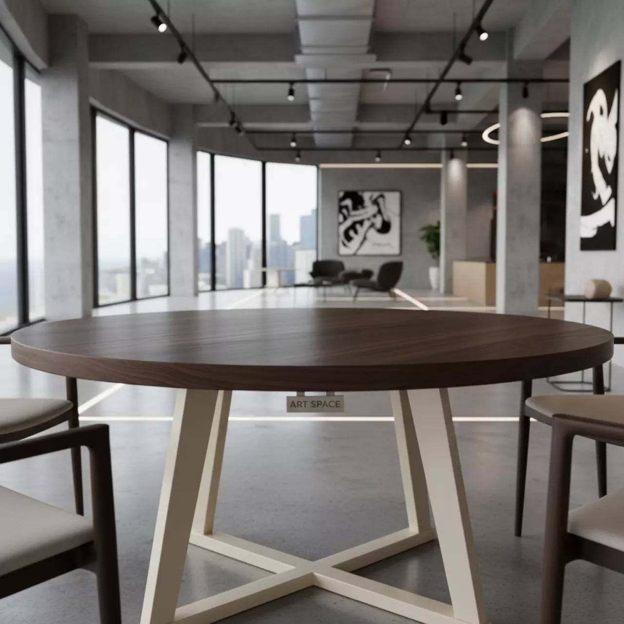 Аренда Стол Монте К 90 орех слоновая кость в комплексе Sea Galaxy — ART SPACE