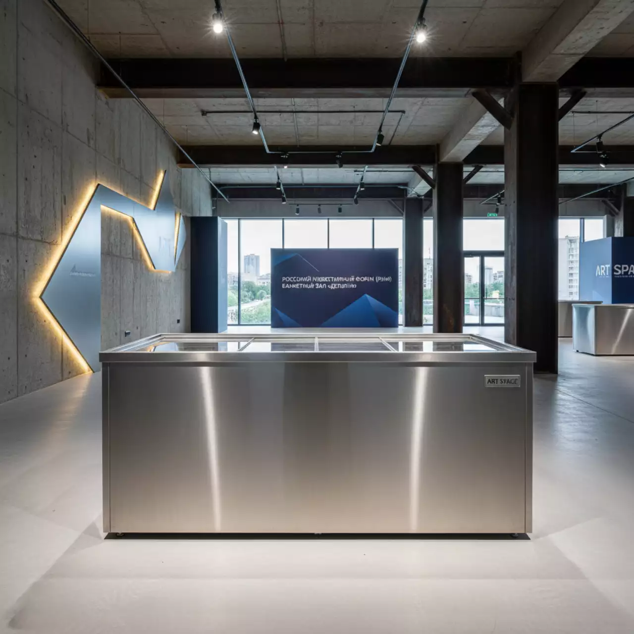 Аренда Стол морозильный рабочий Apach AFM 02BT 1420х715х850 мм в банкетном зале «Дельфин» — ART SPACE