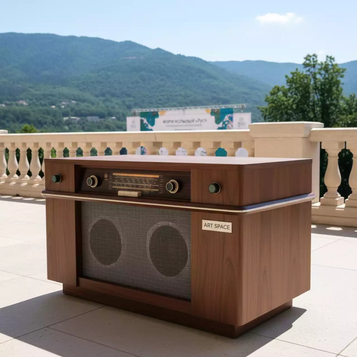 Аренда Стол музыкальный в стилистике СССР в санатории «Русь» — ART SPACE