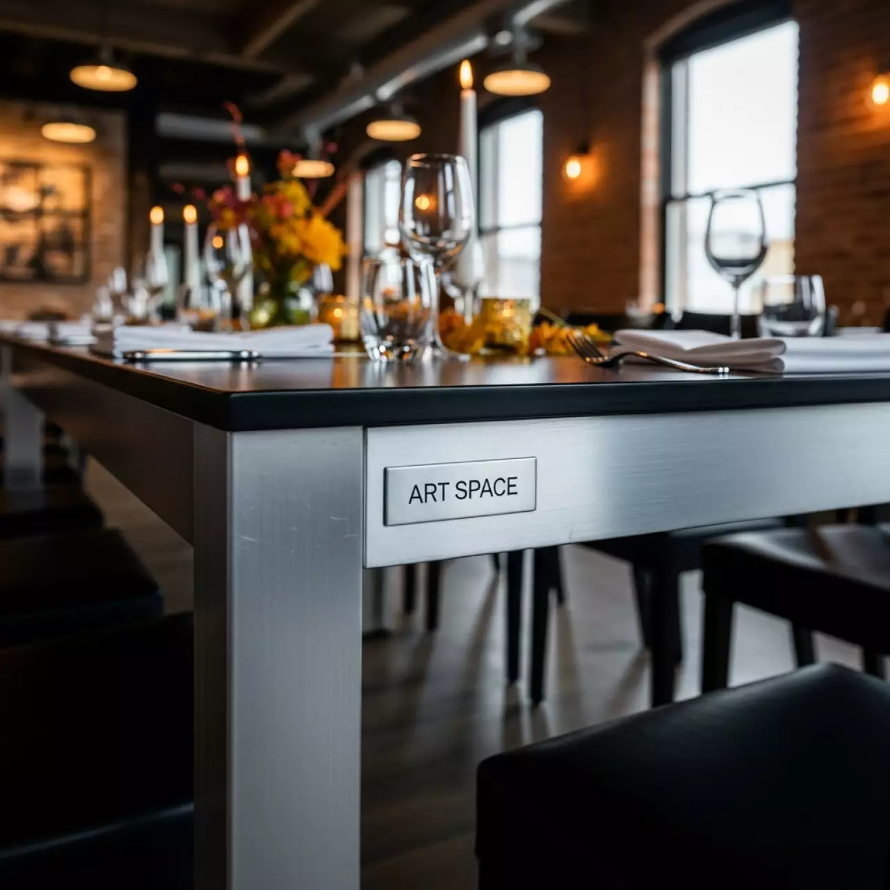 Аренда Стол на алюминиевых опорах в ресторане «La Terrazza» — ART SPACE