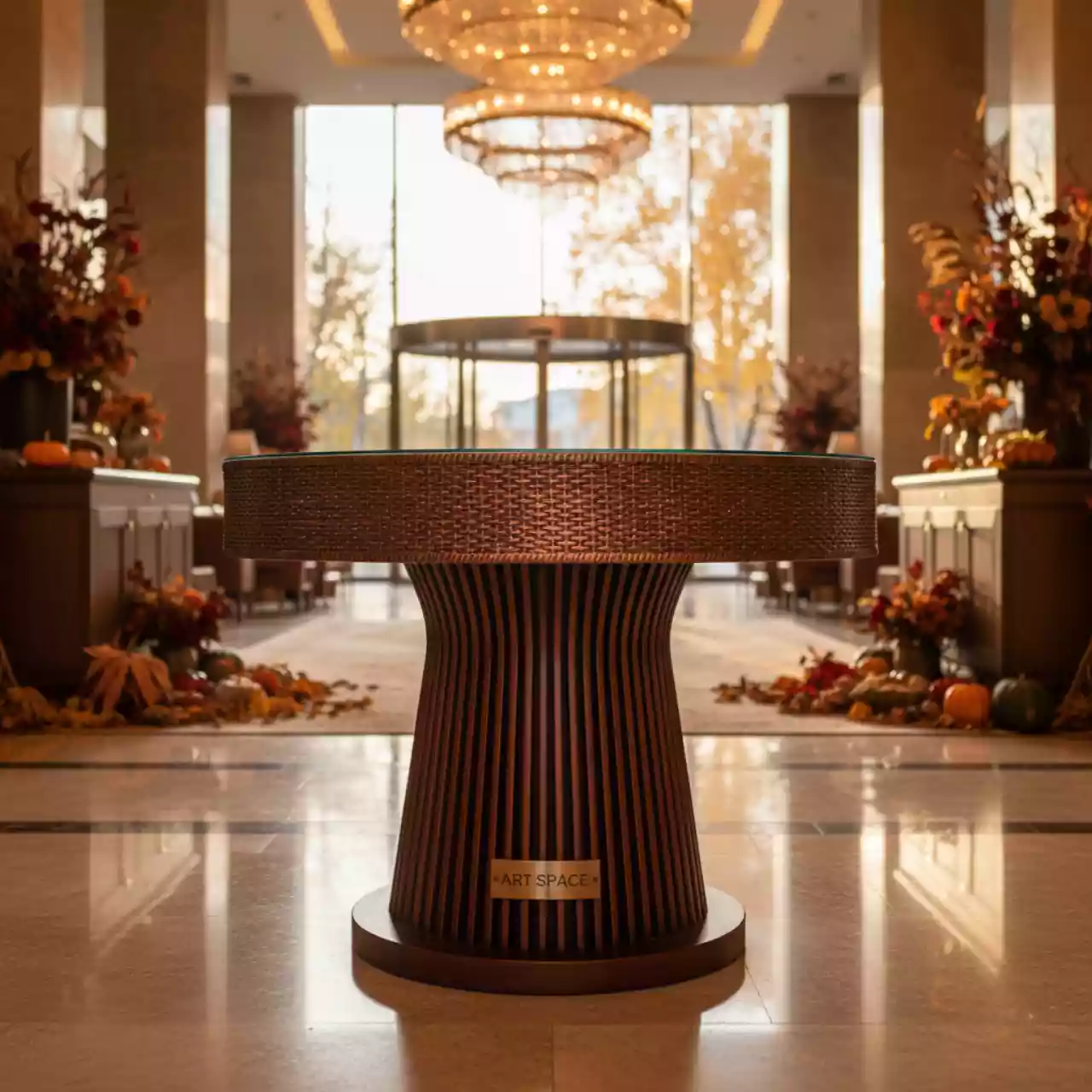 Аренда Стол на одной опоре ROTANG LUX "Севилья" в Mercure Сочи Центр — ART SPACE