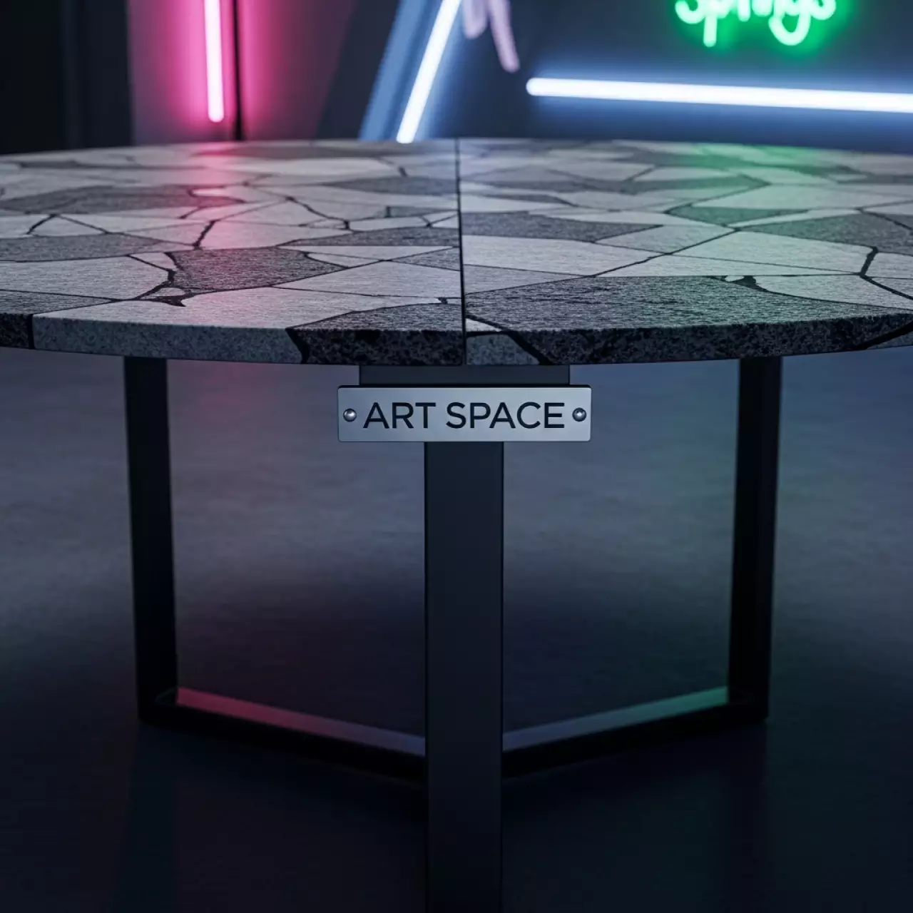 Аренда Стол нераздвижной Римс 1000 мм фаерстоун черный муар в Green Flow Hotel — ART SPACE