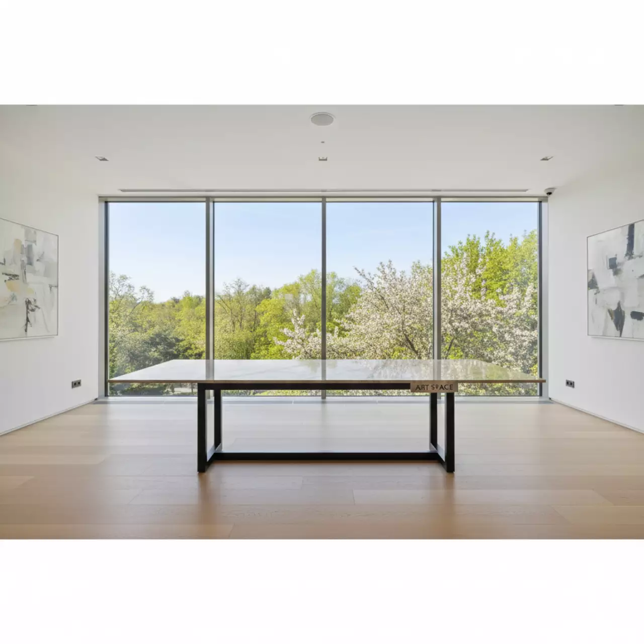 Аренда Стол Nord 200 TL 102 бежевый мрамор керамика черный каркас в санатории «Металлург» — ART SPACE