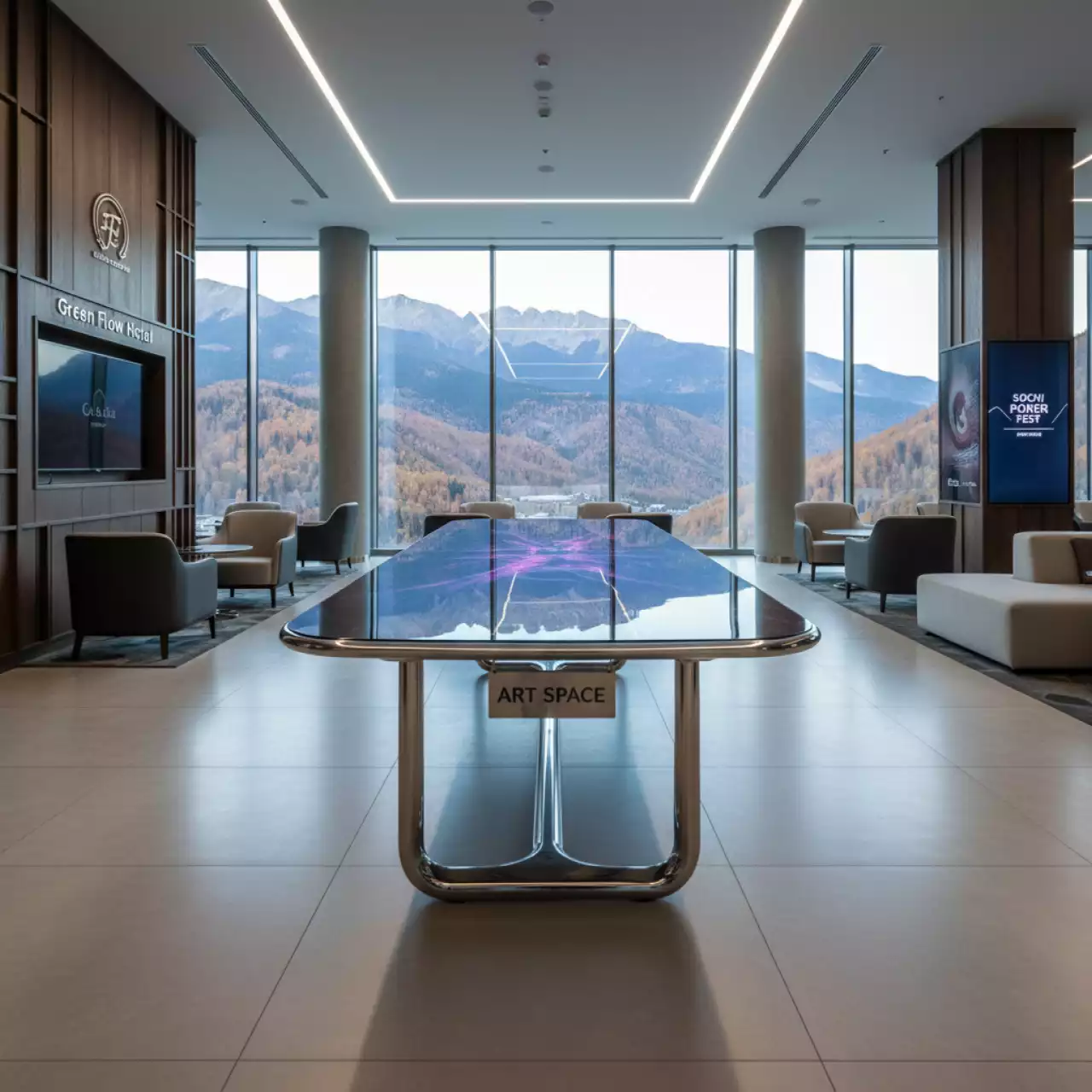 Аренда Стол обеденный AURA 215 в Green Flow Hotel — ART SPACE