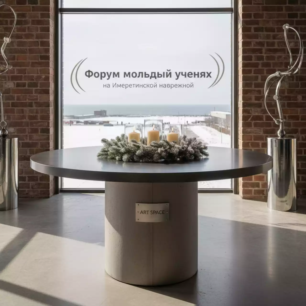 Аренда Стол обеденный AURA 90 на Имеретинской набережной — ART SPACE