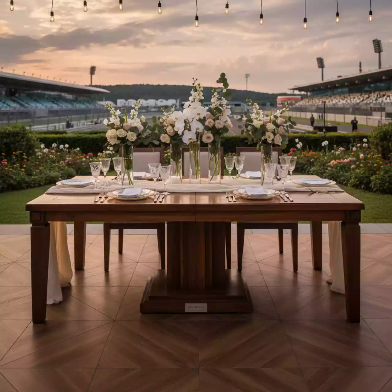 Аренда Стол обеденный деревянный Armona на Сочи Автодроме — ART SPACE