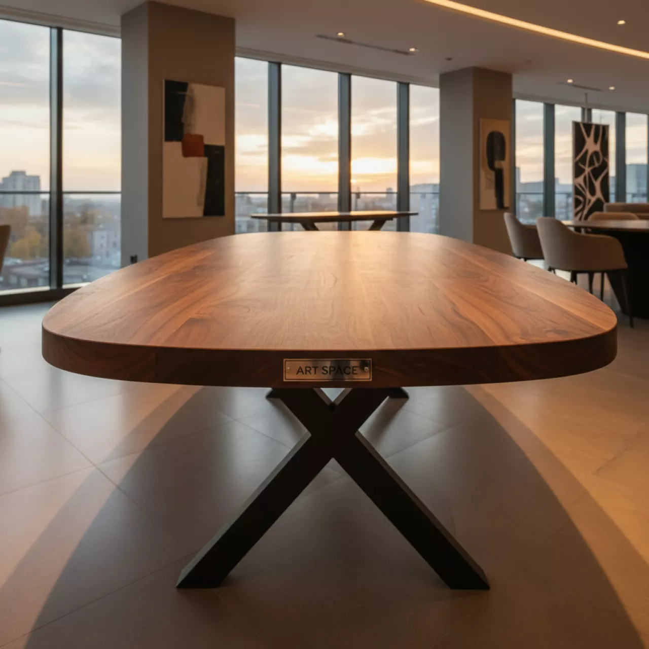 Аренда Стол обеденный Everton 250 овальный из акации в Grand Karat Sochi — ART SPACE