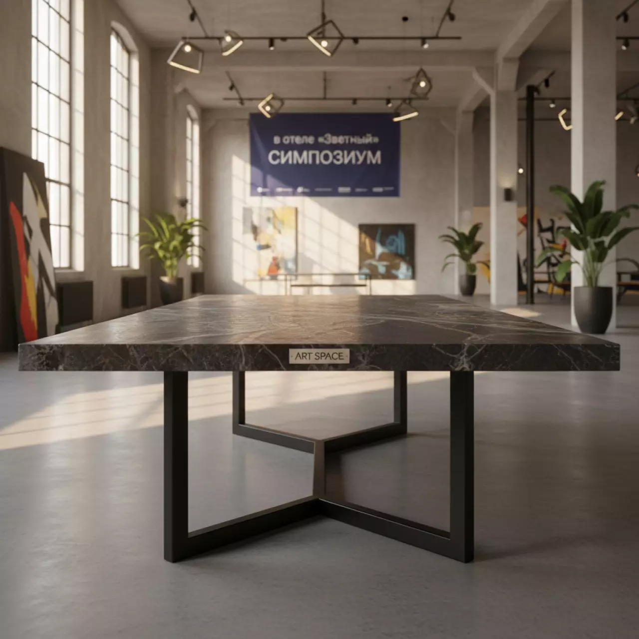 Аренда Стол обеденный каменный Mali в отеле «Звездный» — ART SPACE