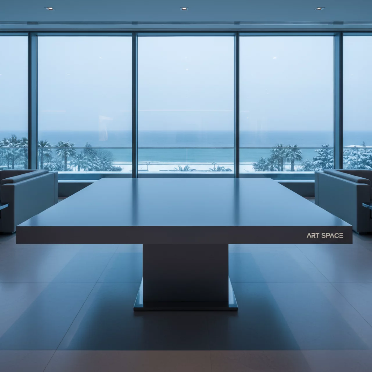 Аренда Стол обеденный квадратный серый DECO в Гранд Отель Сочи — ART SPACE