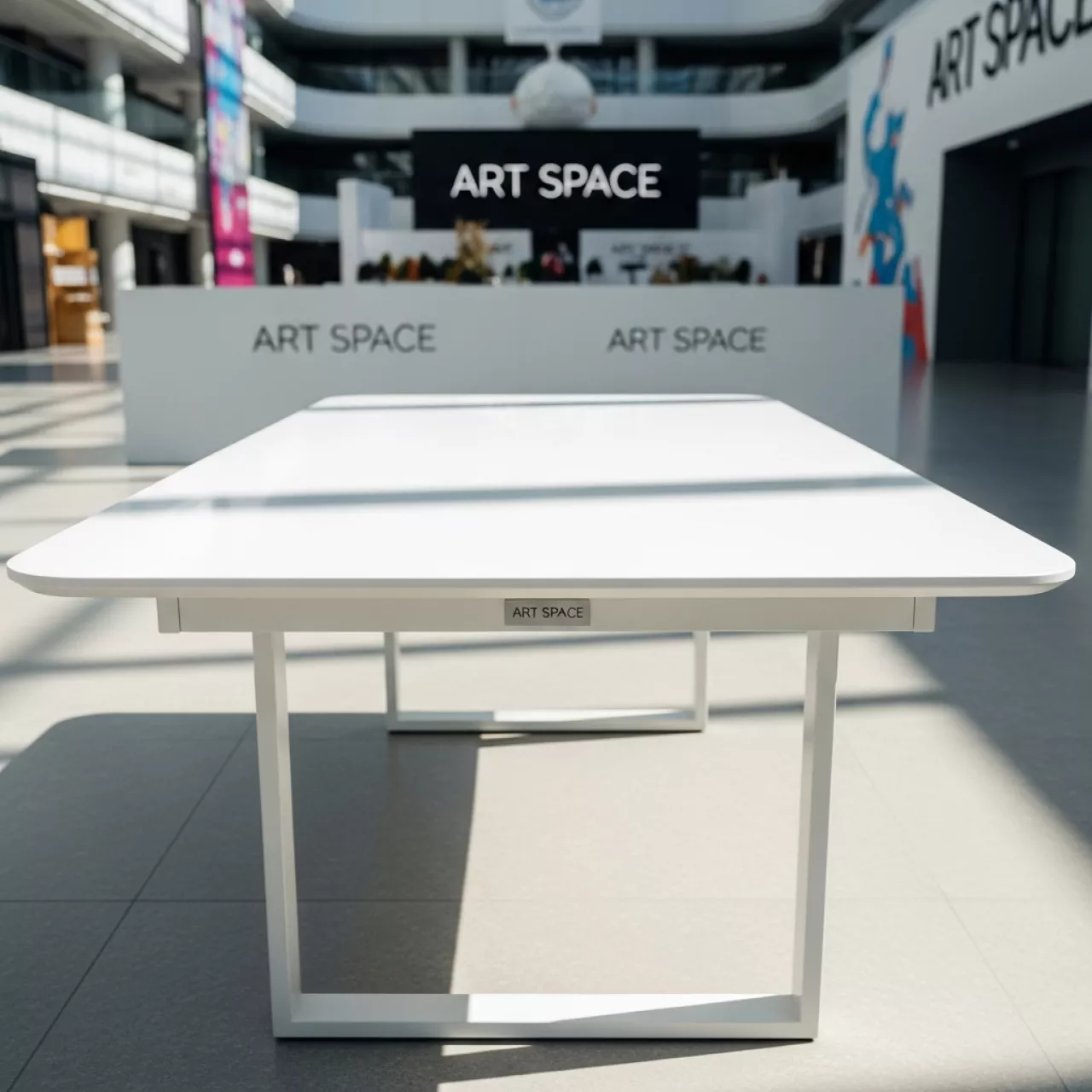 Аренда Стол обеденный Lisa White керамика металл белый 180x90x75 в Cosmos Sochi Hotel — ART SPACE