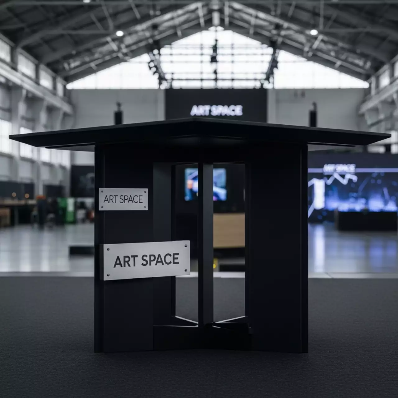 Аренда Стол обеденный Mystery 130х80 черный в VK Stadium Sirius — ART SPACE