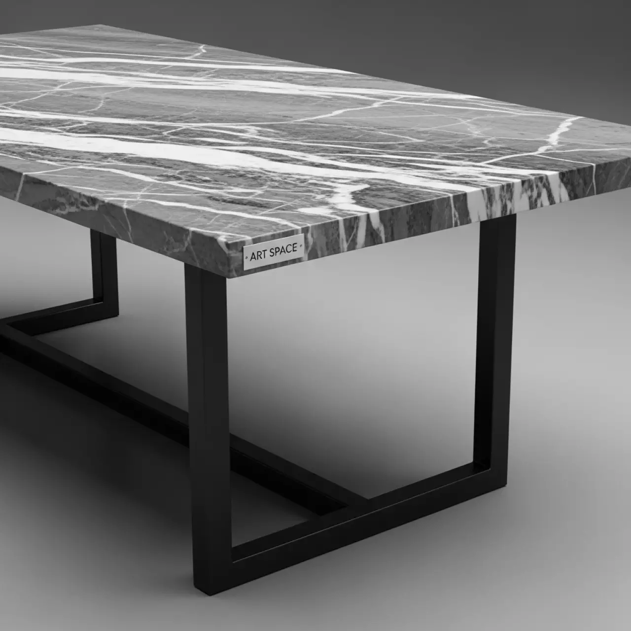 Аренда Стол обеденный Orden серый мрамор в комплексе Sea Galaxy — ART SPACE