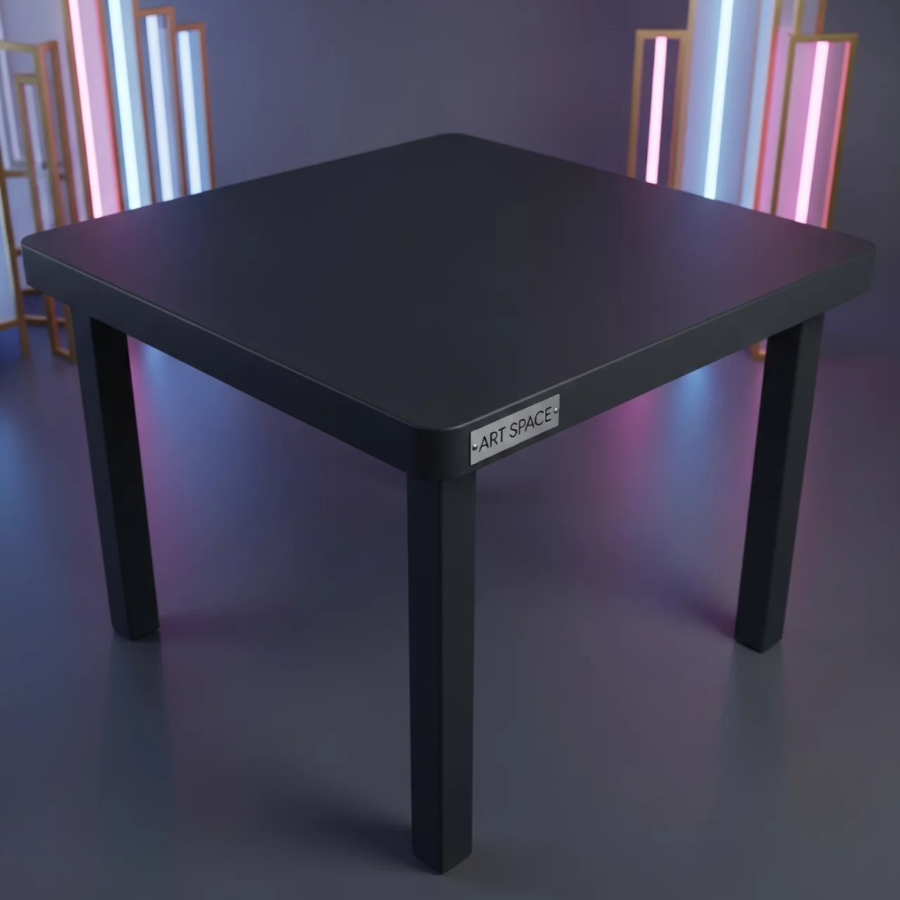 Аренда Стол обеденный пластиковый Eco Fixed антрацит 700х700х750 мм в пляжном комплексе VinoGrad — ART SPACE