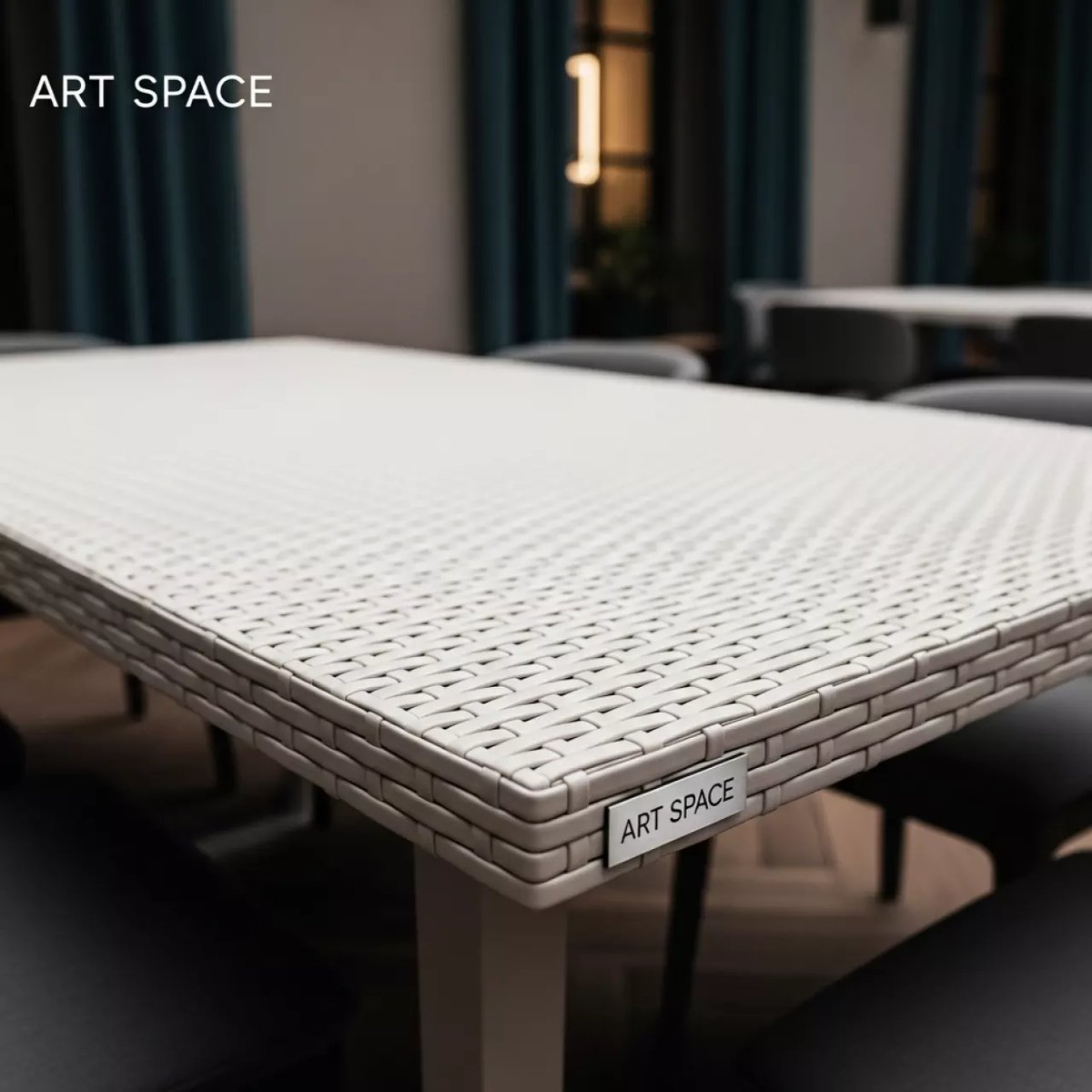 Аренда Стол обеденный пластиковый Intrecciato 140 в ресторане «La Terrazza» — ART SPACE