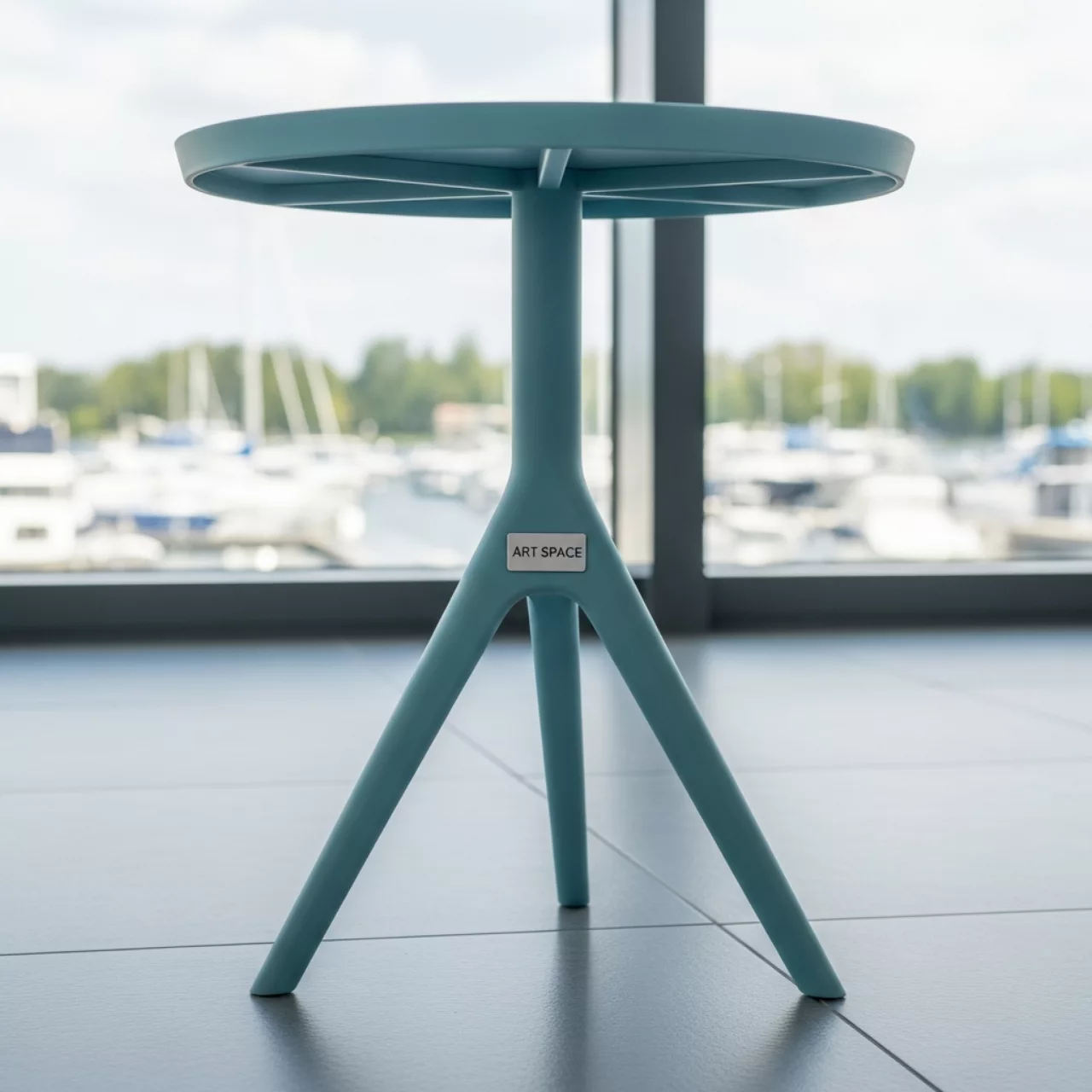 Аренда Стол обеденный пластиковый Spritz Spritz Mini голубой 605х400х765 мм в зале «Чайка» (Морпорт) — ART SPACE