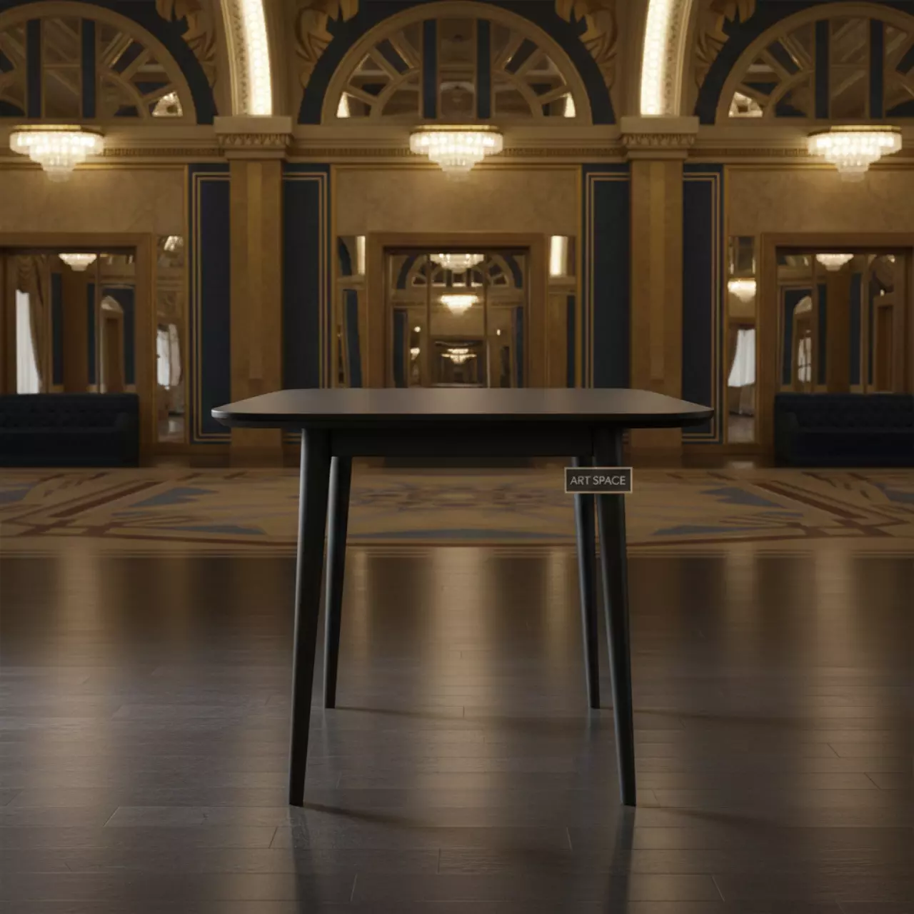 Аренда Стол обеденный пластиковый Step Step Mini черный в Sochi Marriott Krasnaya Polyana — ART SPACE