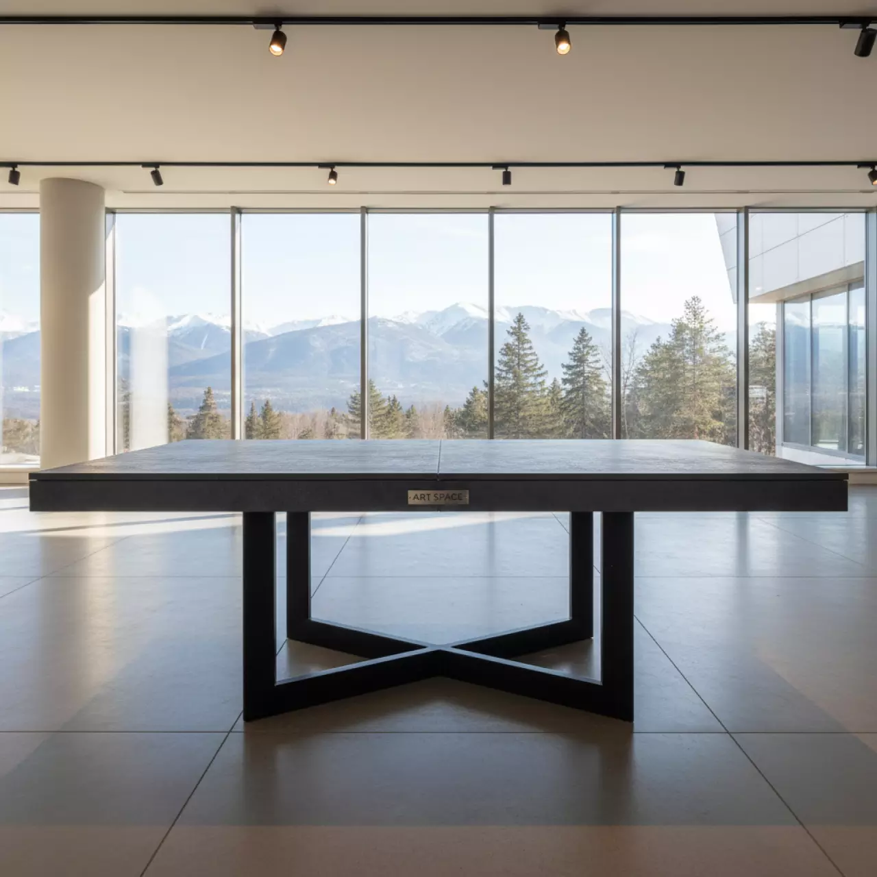 Аренда Стол обеденный раскладной Пандора темная керамика в санатории «Заполярье» — ART SPACE