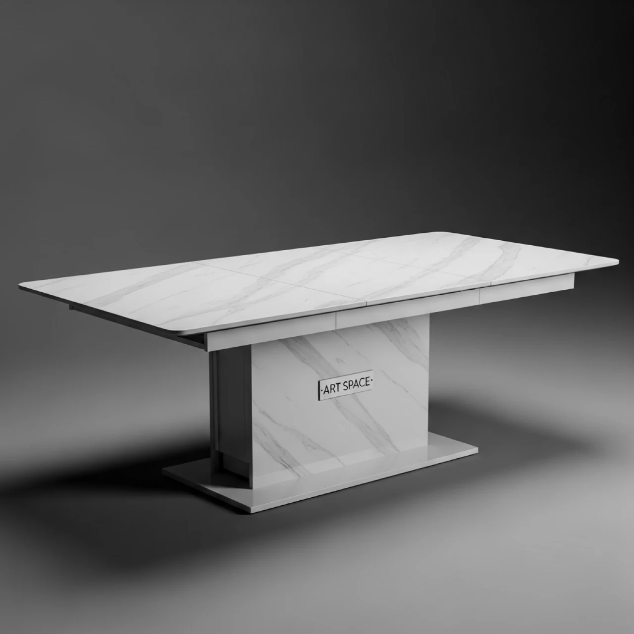 Аренда Стол обеденный раскладной Patio белый мрамор в Гранд Отель Сочи — ART SPACE