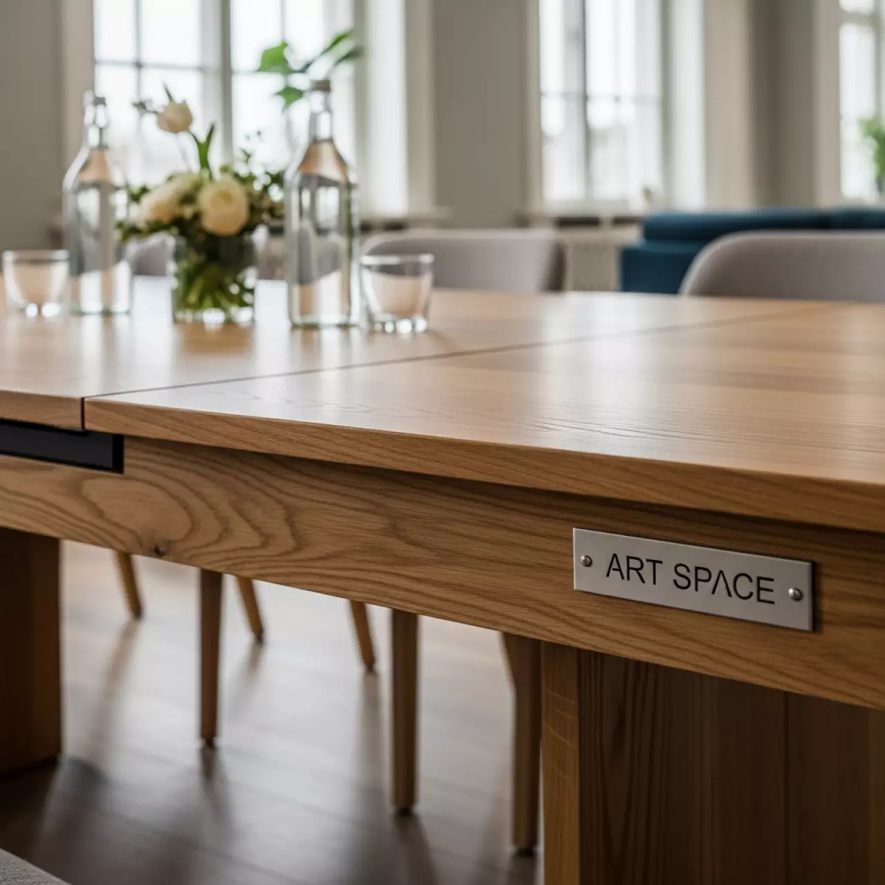 Аренда Стол обеденный раздвижной 120 160х75х75 см Дуб Вотан в Boutique Hotel PORTUM 1905 — ART SPACE