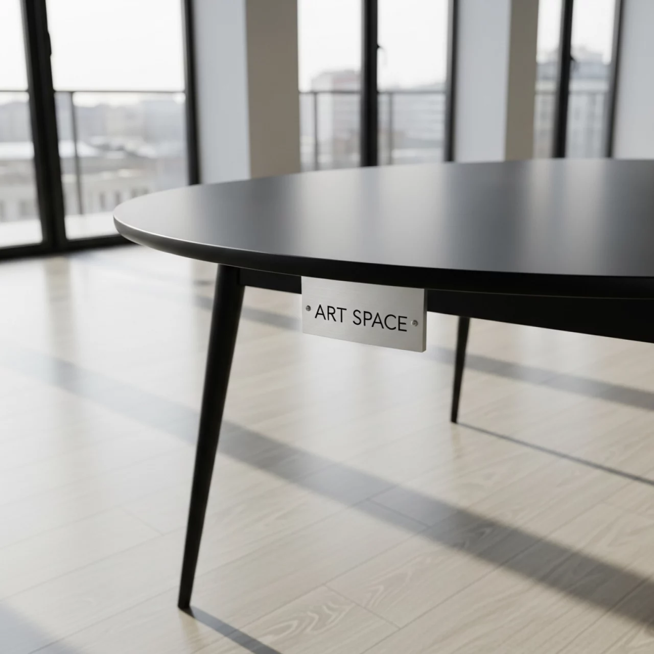 Аренда Стол обеденный Сатурн черный матовый в Stella di Mosca — ART SPACE