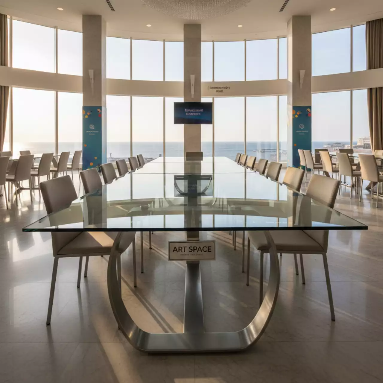 Аренда Стол обеденный Стеффи стеклянный в Imeretinskiy Hotel — ART SPACE