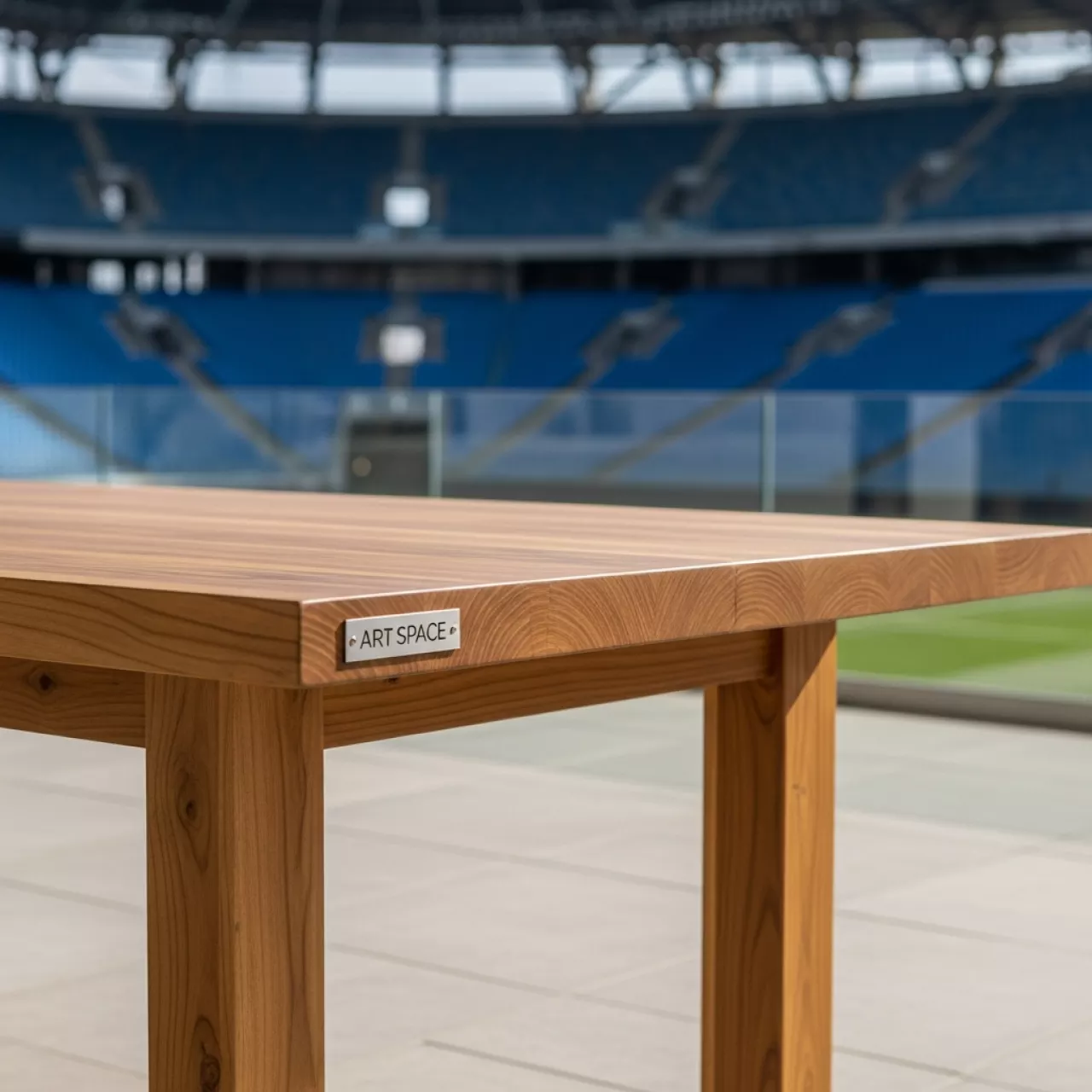 Аренда Стол обеденный Turin натуральный тик на арене «Фишт» — ART SPACE