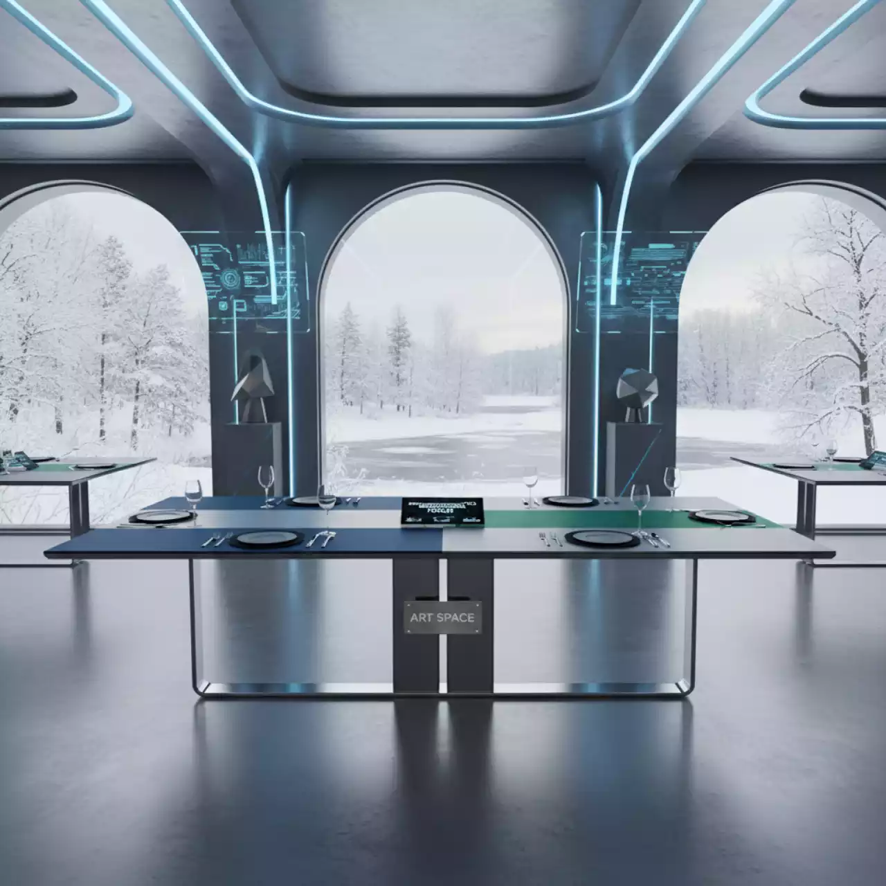 Аренда Стол обеденный Turin в ресторане «Sanremo» — ART SPACE