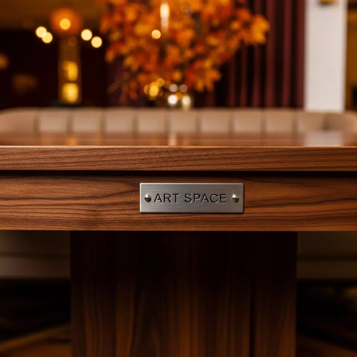 Аренда Стол орех черный Лидер 2 2400x900 в ресторане «Сыроварня» — ART SPACE