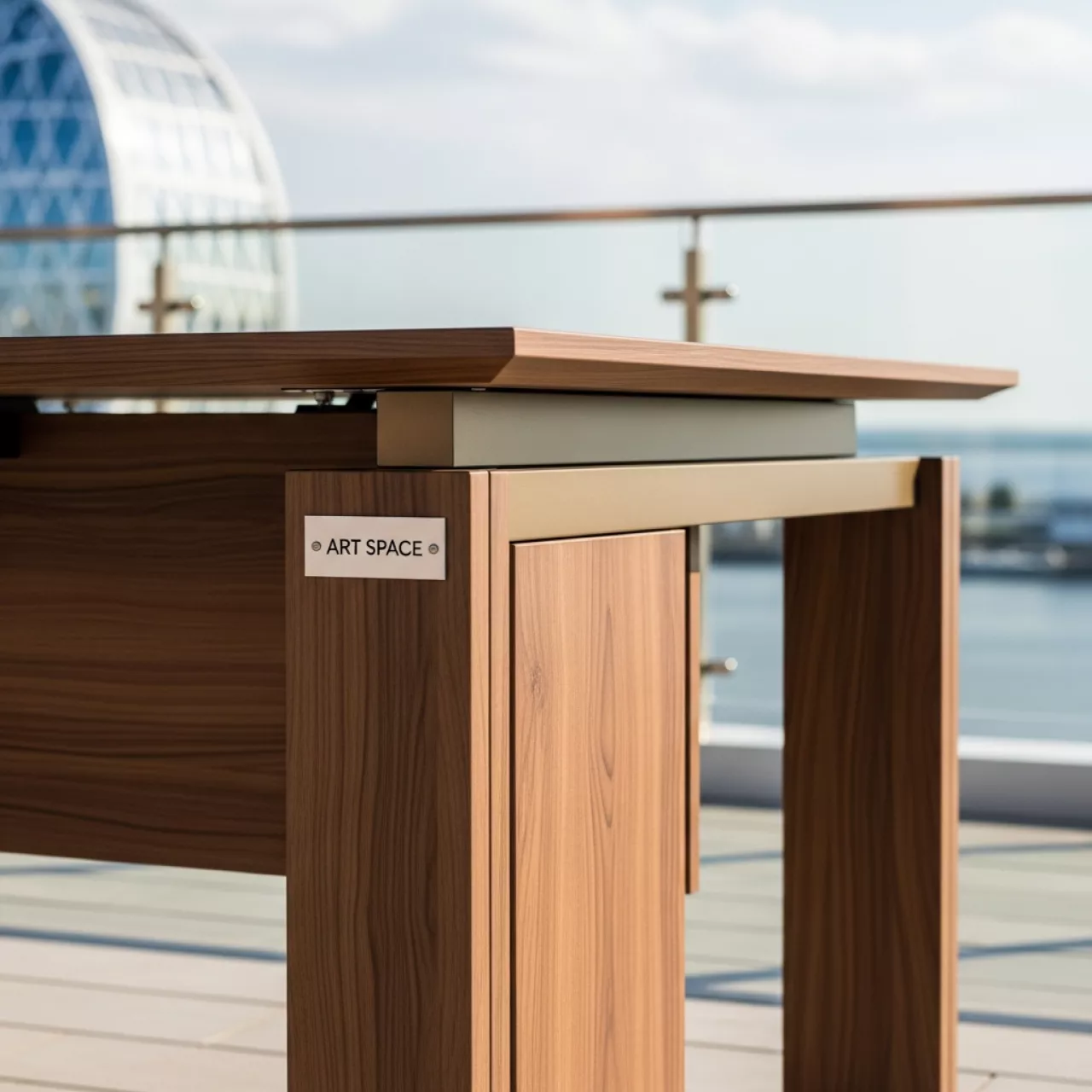 Аренда Стол орех шампань Лидер 2 1800х800 на Имеретинской набережной — ART SPACE