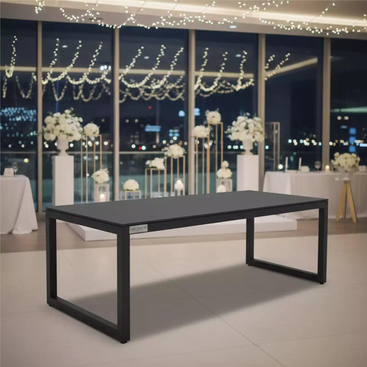 Аренда Стол парковый Forest графит 1600 в Mövenpick Hotel — ART SPACE